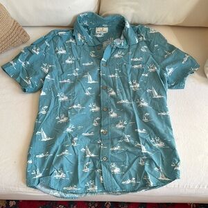 Marine Layer Short Sleeve Button Down - Medium